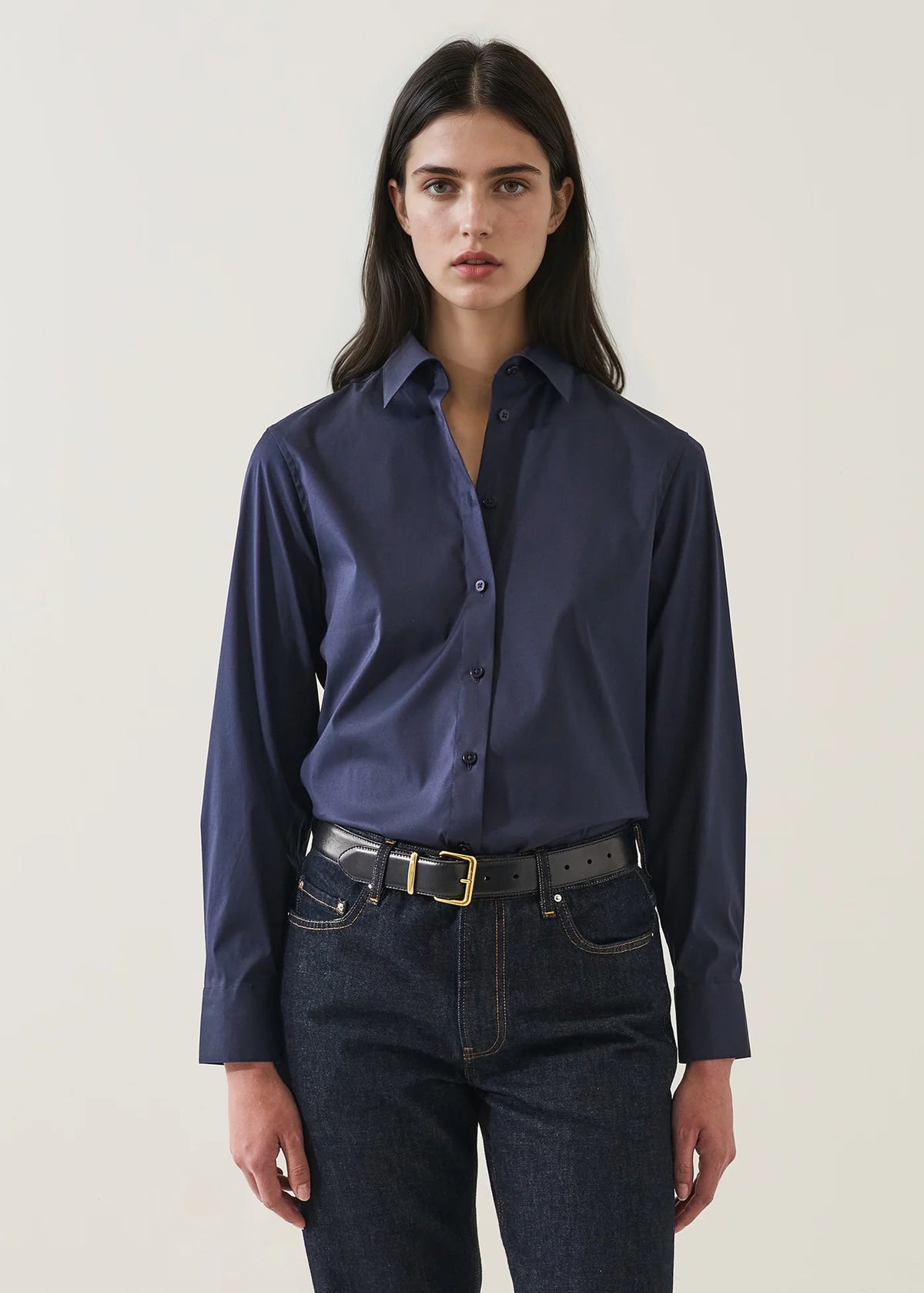 Patrick Assaraf Classic Stretch Cotton Shirt