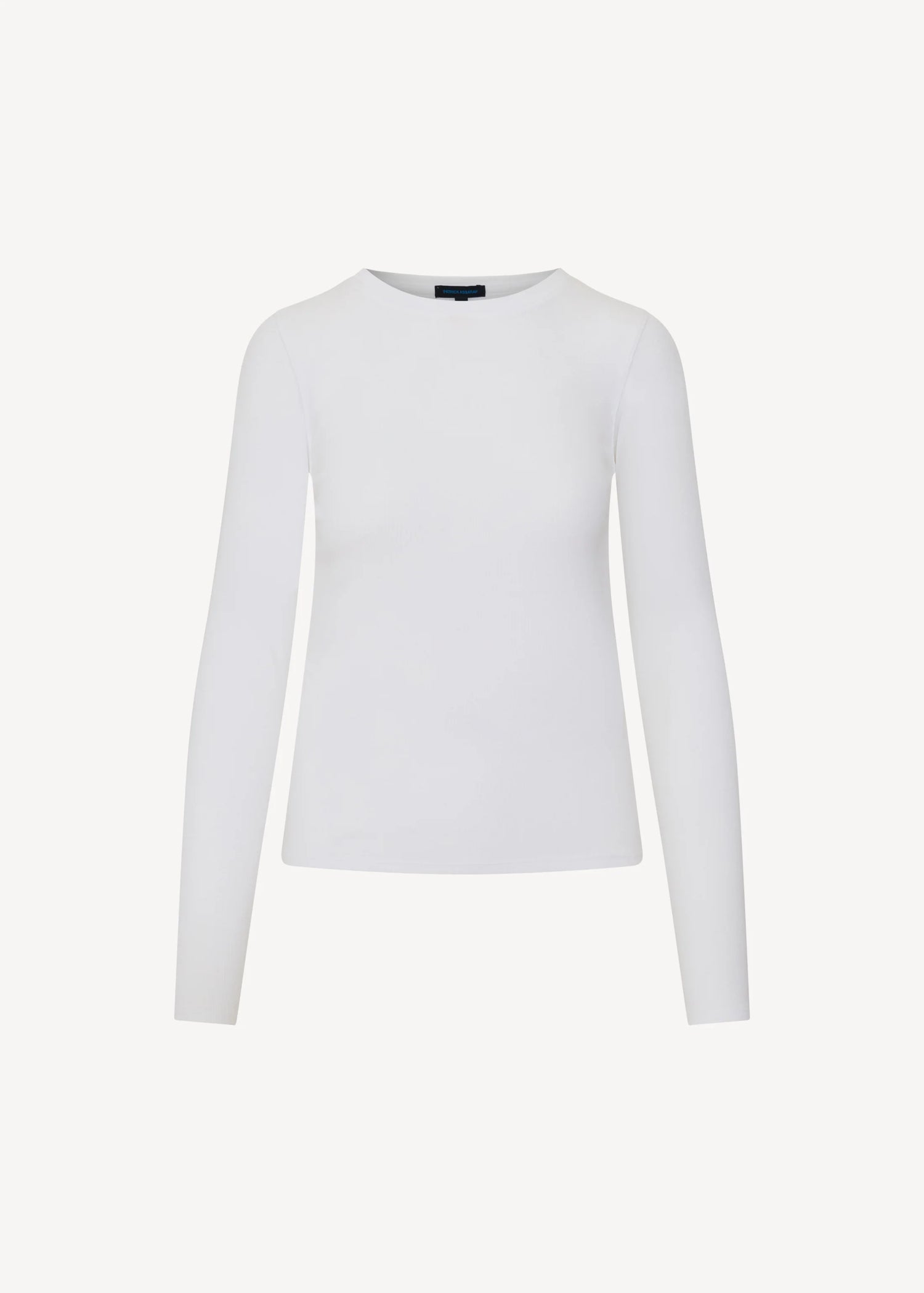 π¨π¦ Patrick Assaraf Pima Cotton Stretch Ribbed Long Sleeve Crew Neck T-Shirt