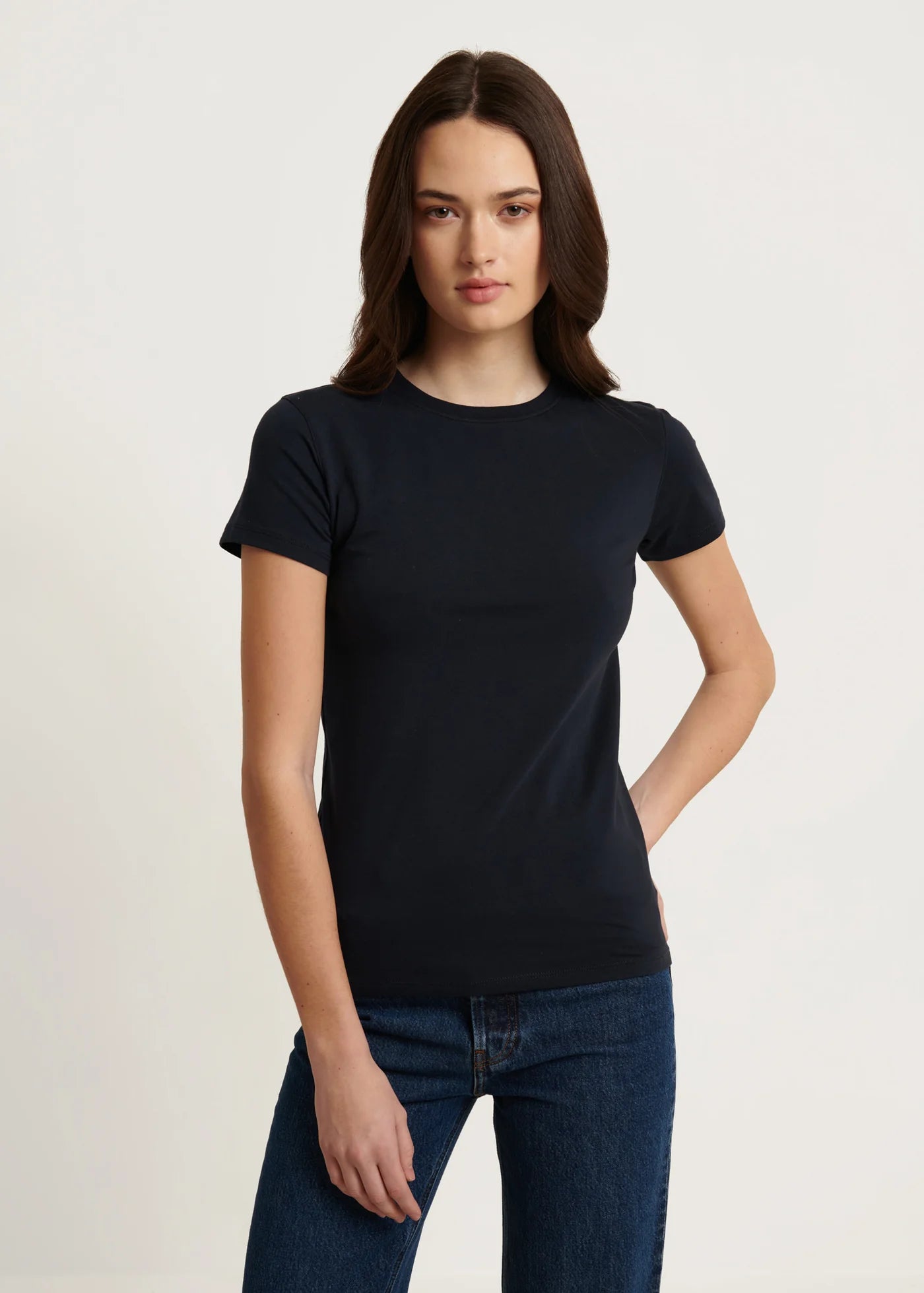 π¨π¦ Patrick Assaraf Iconic Pima Cotton Stretch Slim T-Shirt