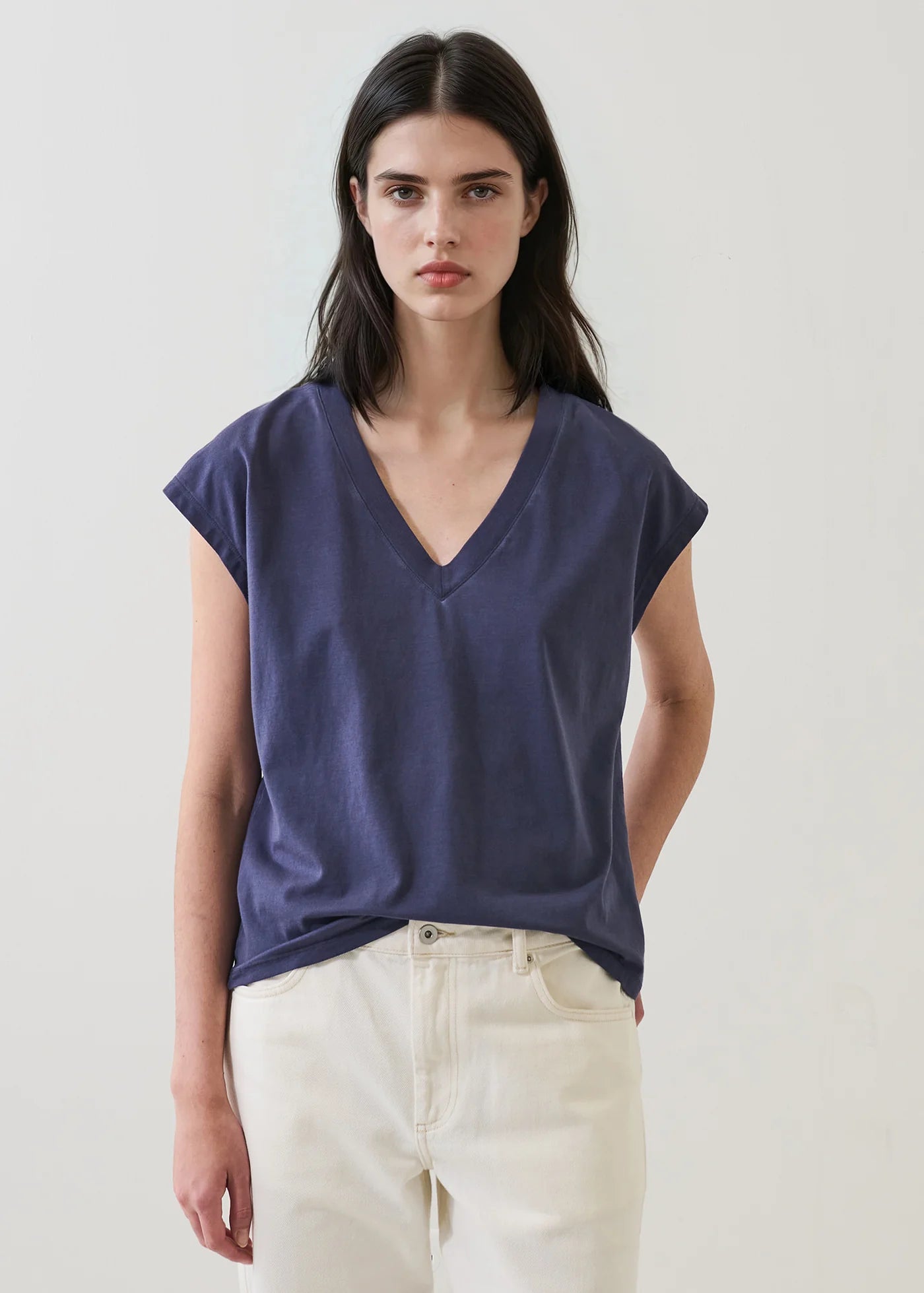 π¨π¦ Patrick Assaraf Short Sleeve Iconic Sublime V-Neck Dolman Tee