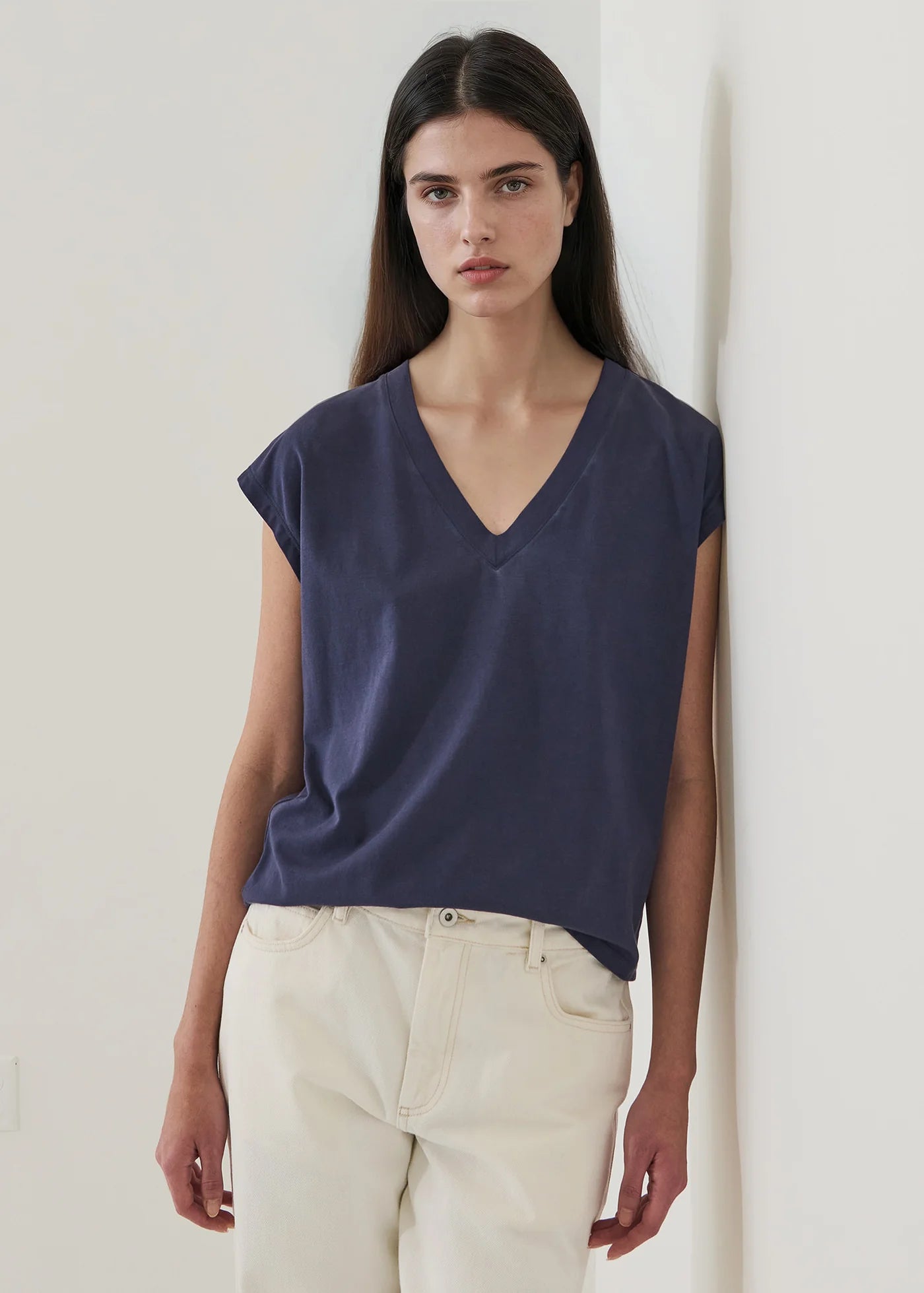 π¨π¦ Patrick Assaraf Short Sleeve Iconic Sublime V-Neck Dolman Tee