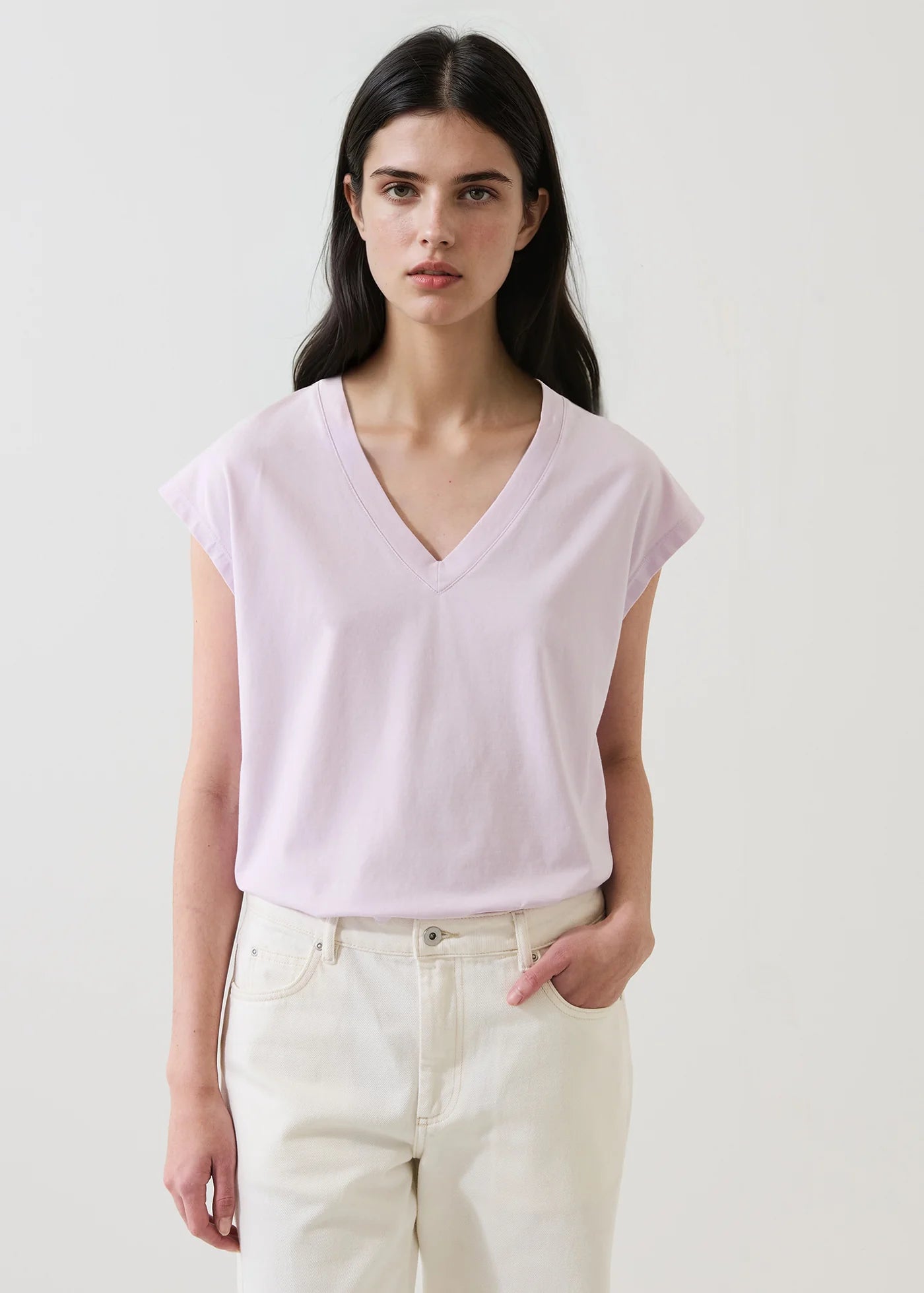 π¨π¦ Patrick Assaraf Short Sleeve Iconic Sublime V-Neck Dolman Tee
