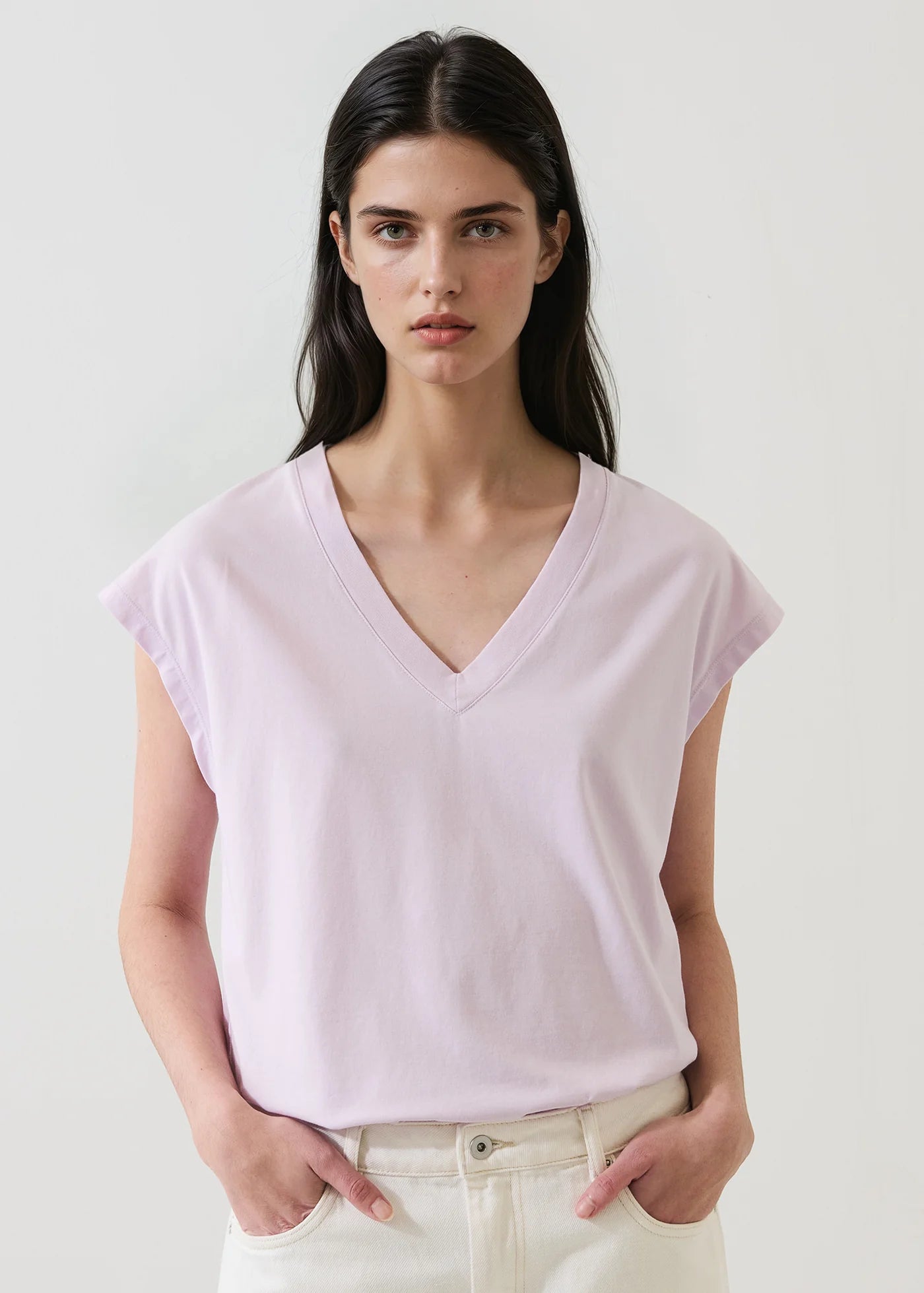 π¨π¦ Patrick Assaraf Short Sleeve Iconic Sublime V-Neck Dolman Tee