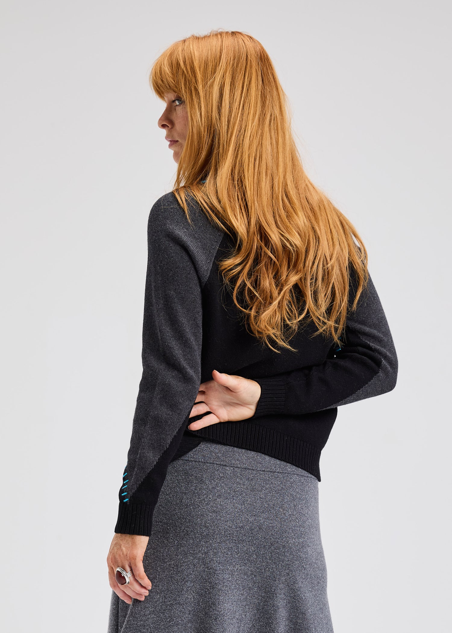 Zaket & Plover Panelled Cardigan