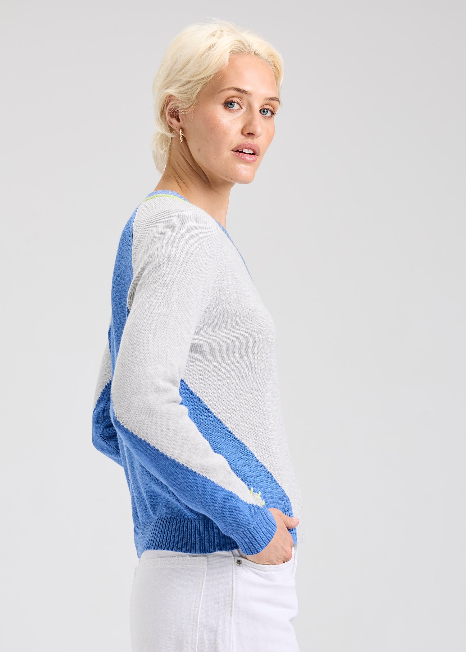 Zaket & Plover Panelled Cardigan