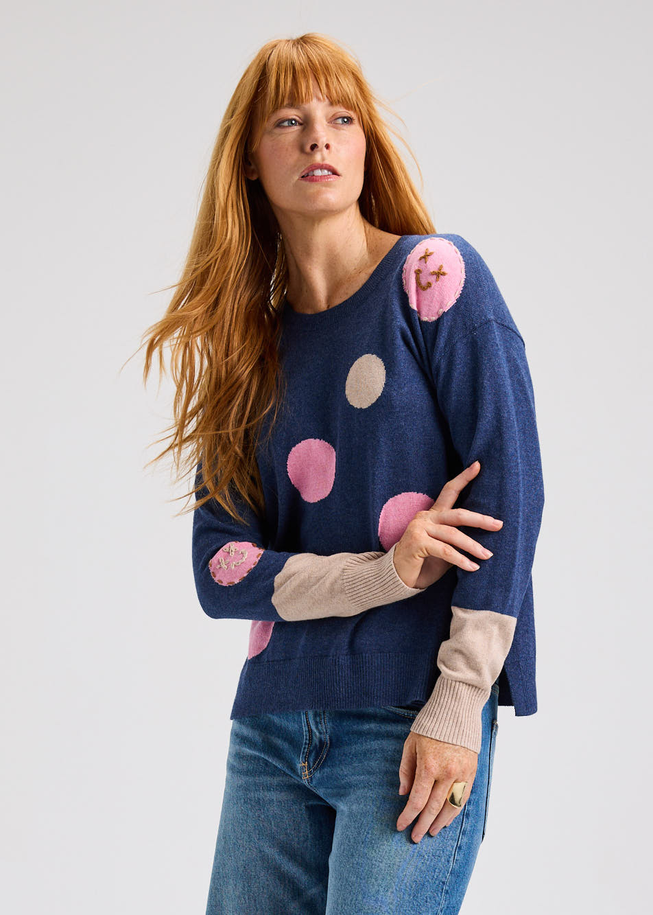 Zaket & Plover Spots Intarsia Sweater