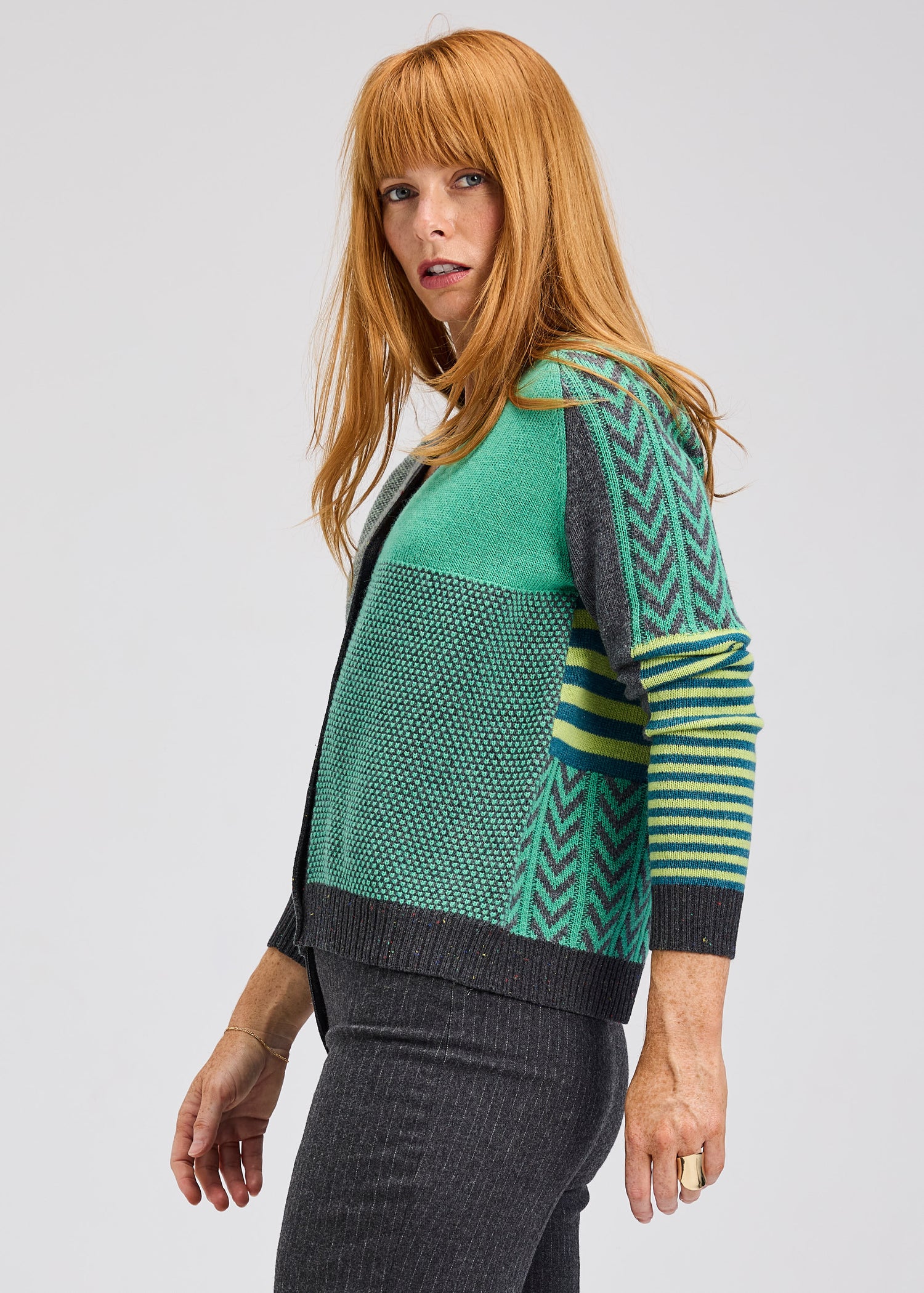 Zaket & Plover Textured Cardigan