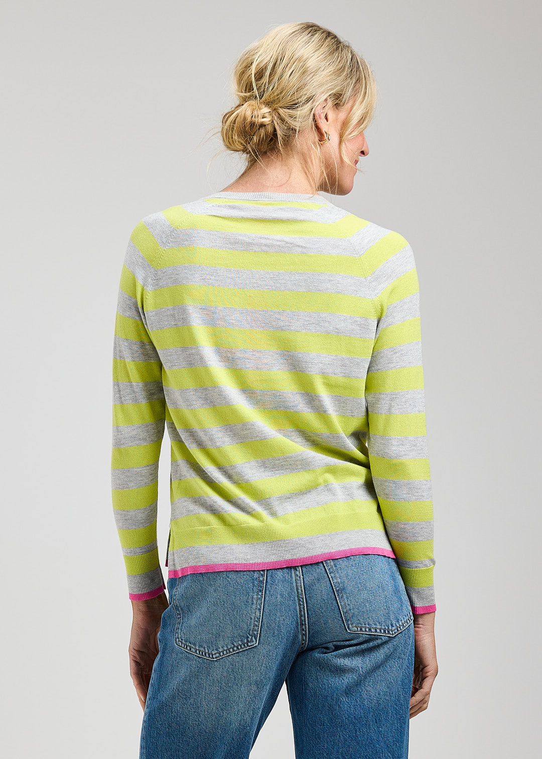 Zaket & Plover Stripe Vee Sweater