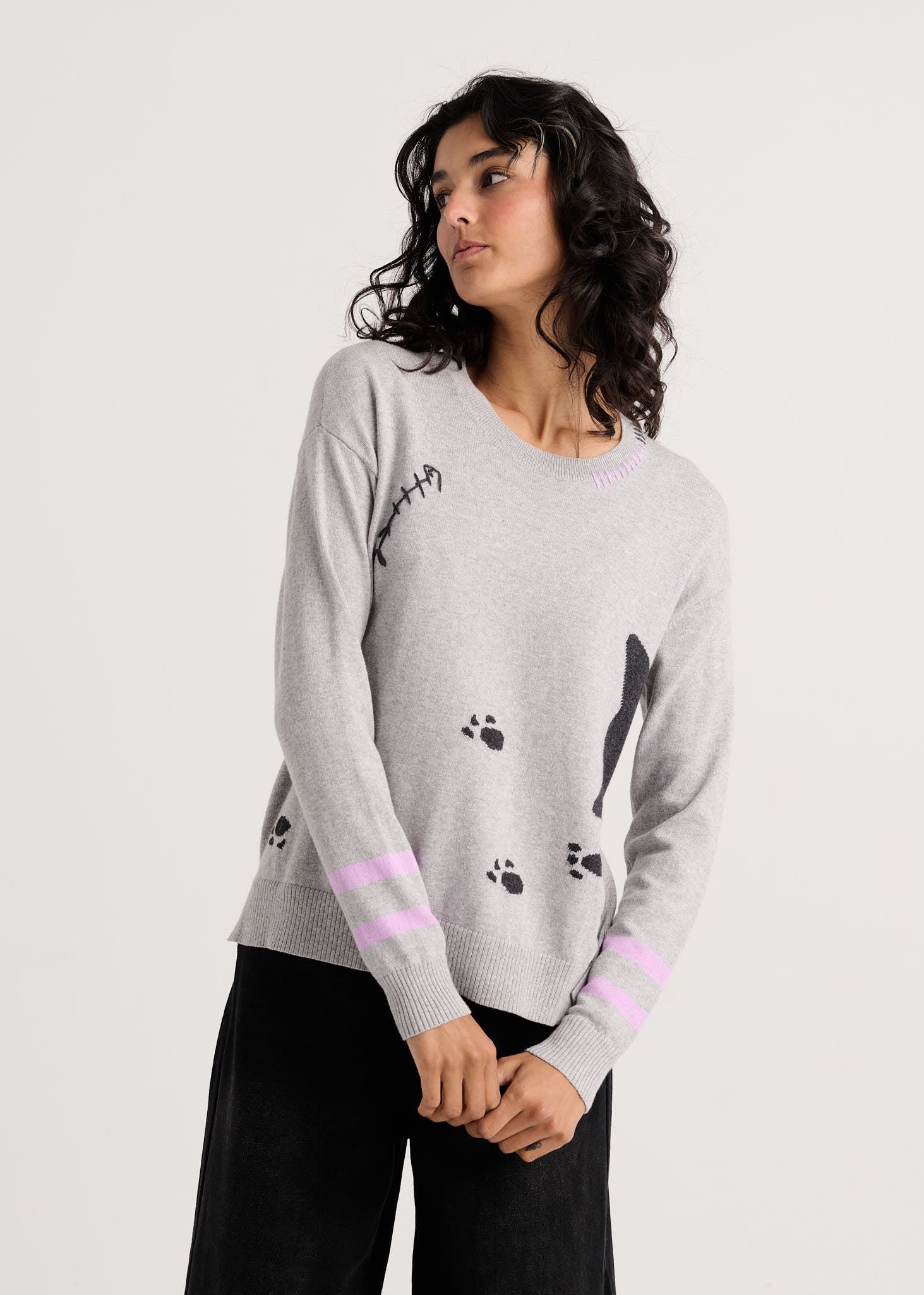 Zaket & Plover Cheeky Cat Sweater