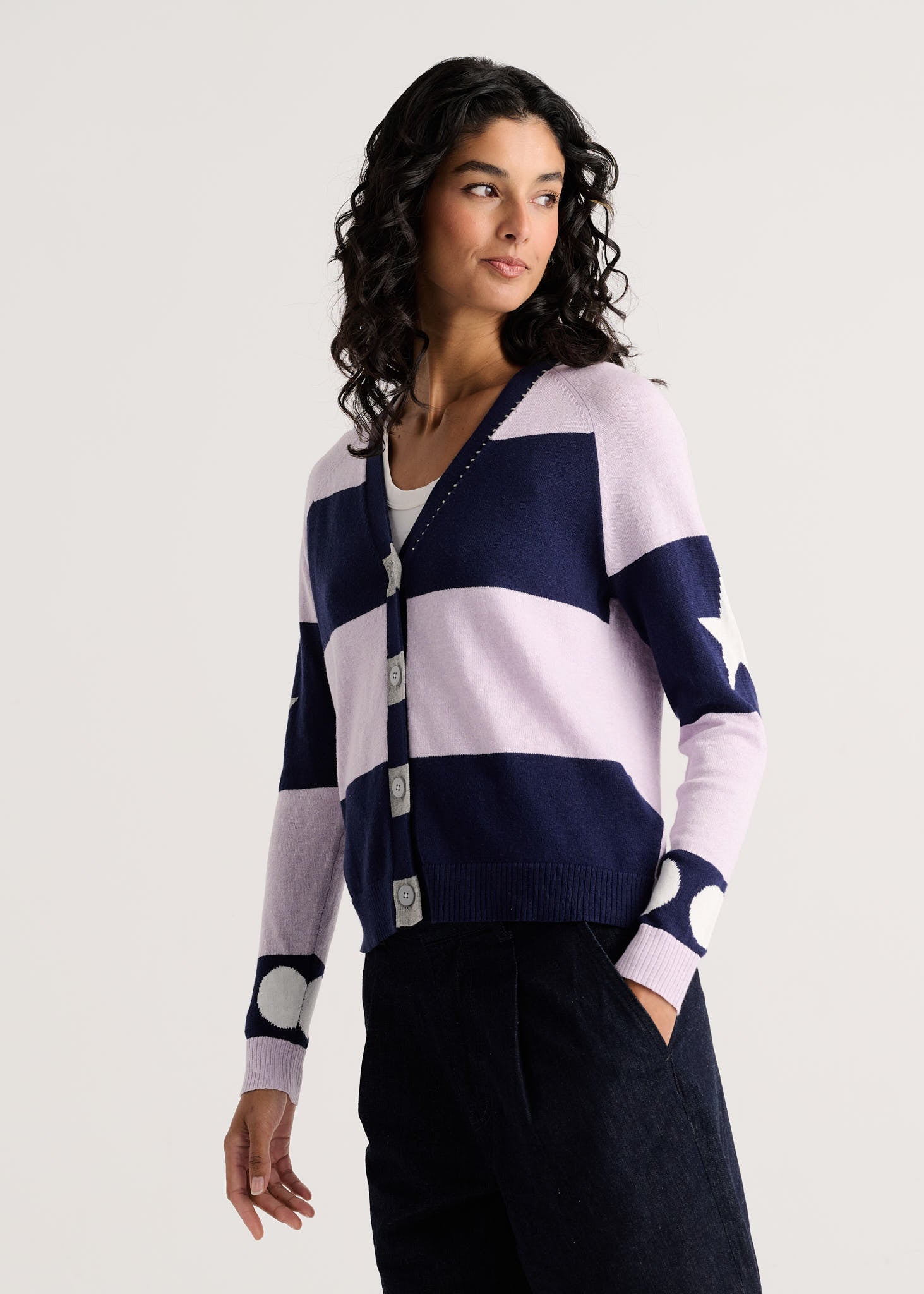 Zaket & Plover Stars And Spots Cardigan