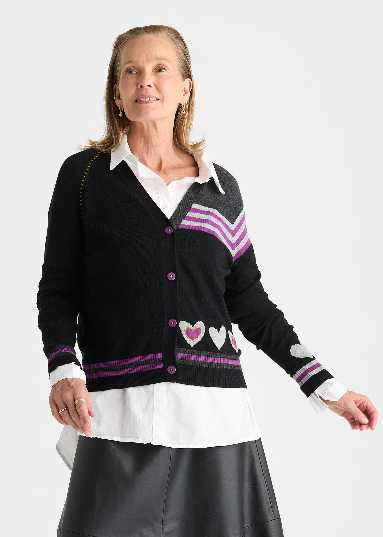 Zaket & Plover Hearts Cardigan – Resonance