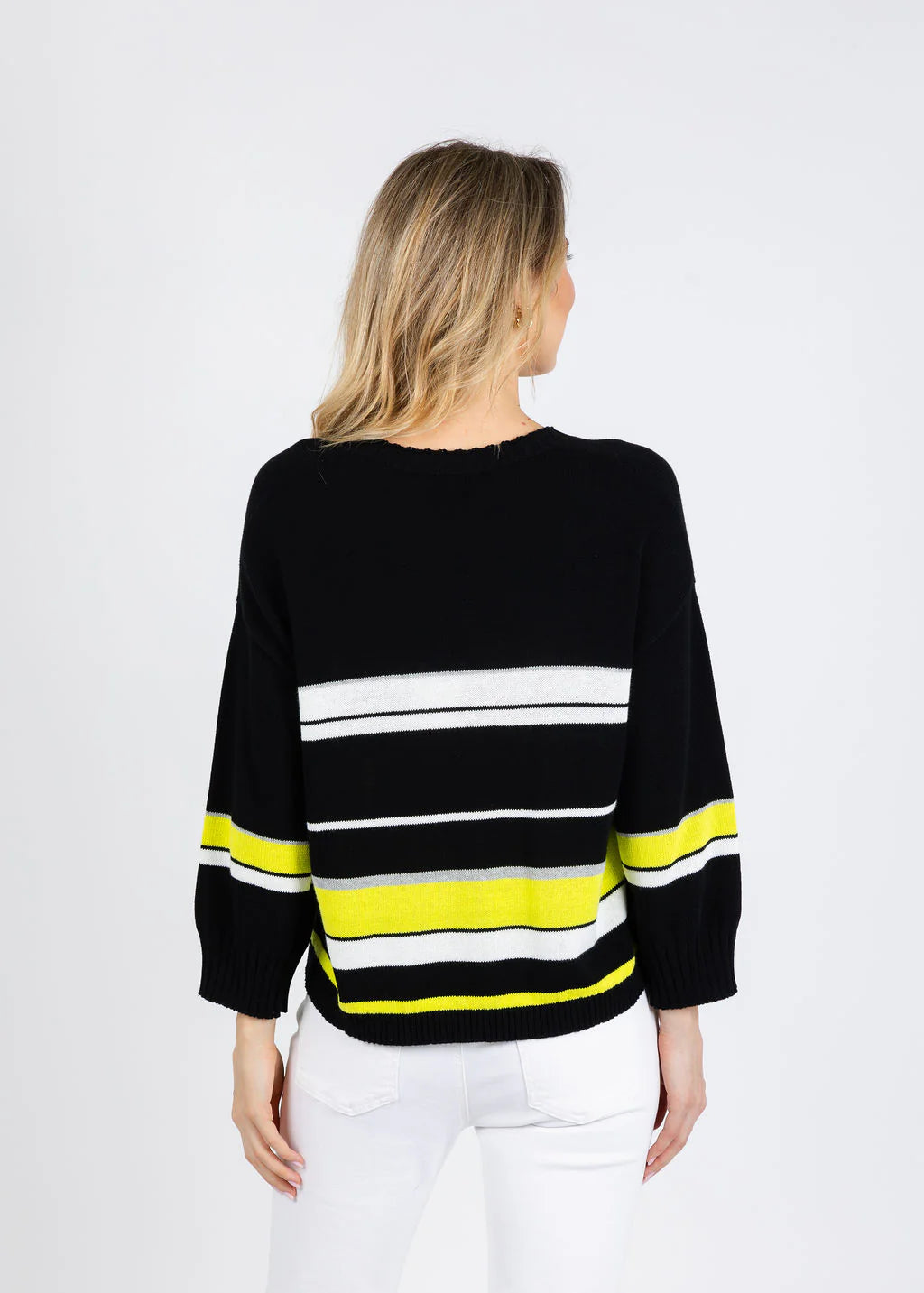Zaket & Plover Crop Stripe Sweater