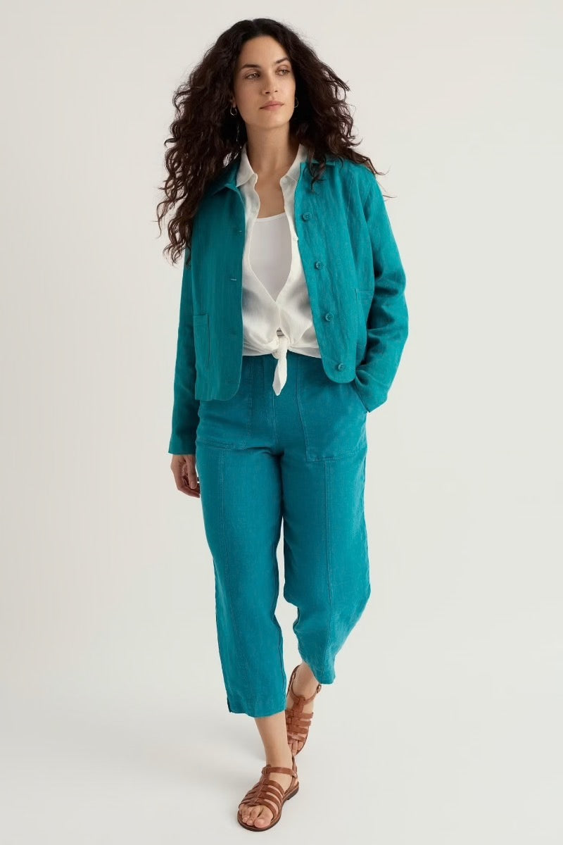 Seasalt Saltings Linen Cropped Trousers