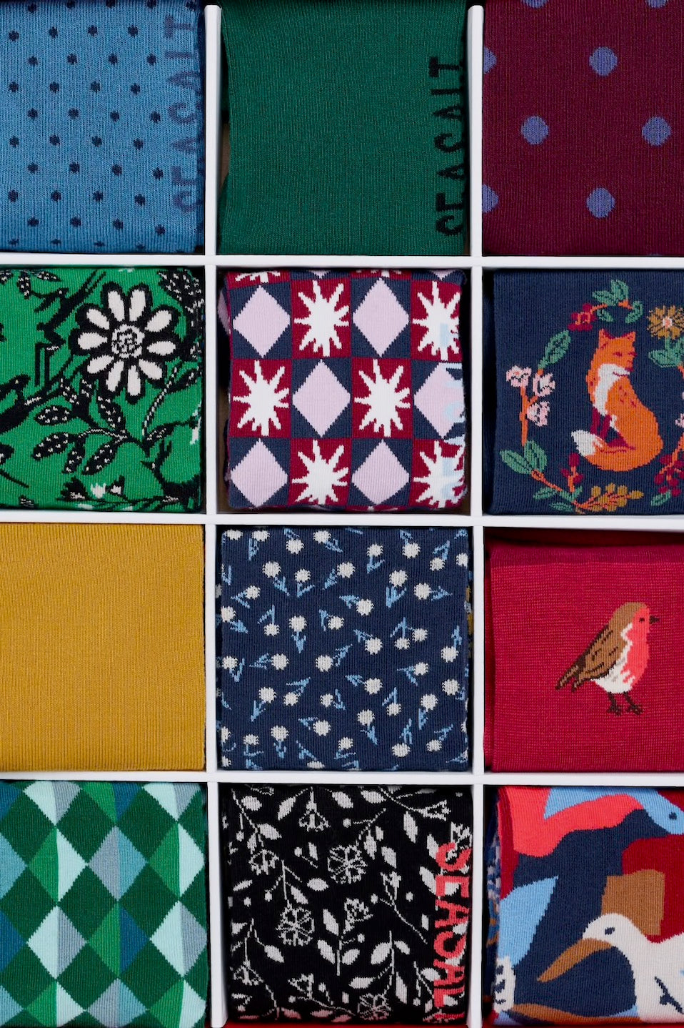 Seasalt Advent Calendar Of 12 Seasalt Socks