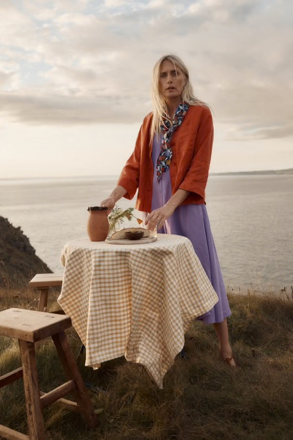 Seasalt Carved Wood Linen Dress