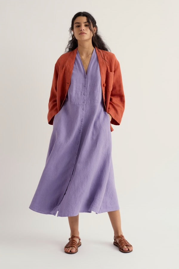 Seasalt Carved Wood Linen Dress