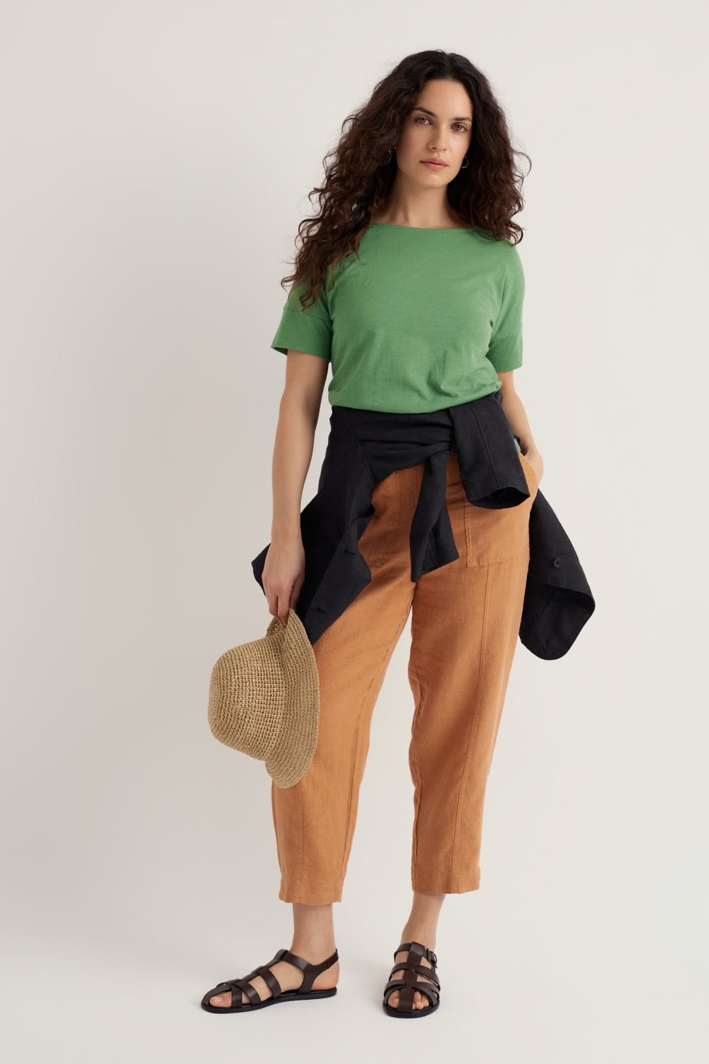 Seasalt Saltings Linen Cropped Trousers
