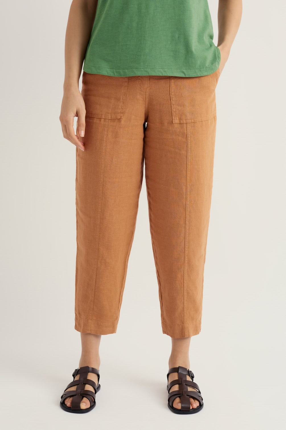 Seasalt Saltings Linen Cropped Trousers
