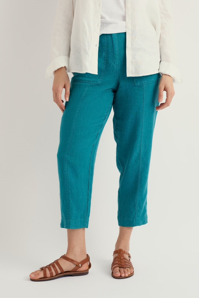 Seasalt Saltings Linen Cropped Trousers