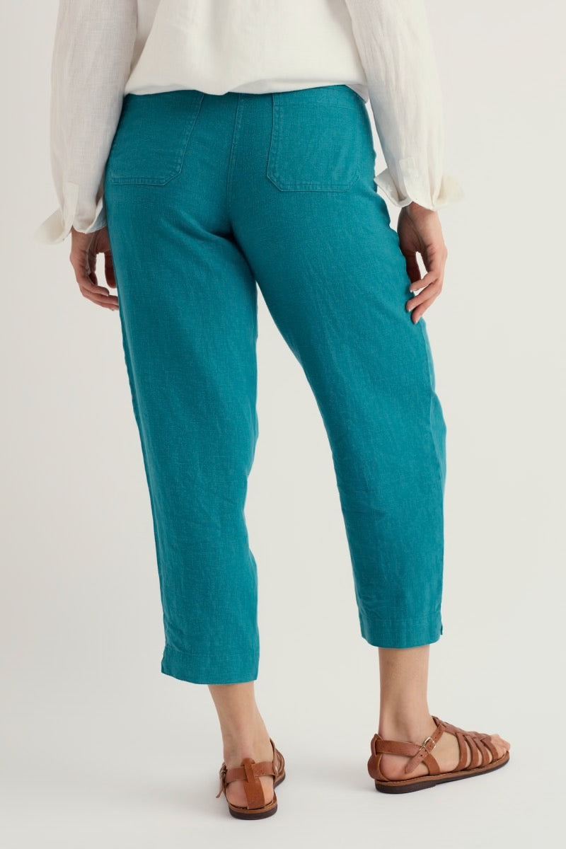 Seasalt Saltings Linen Cropped Trousers