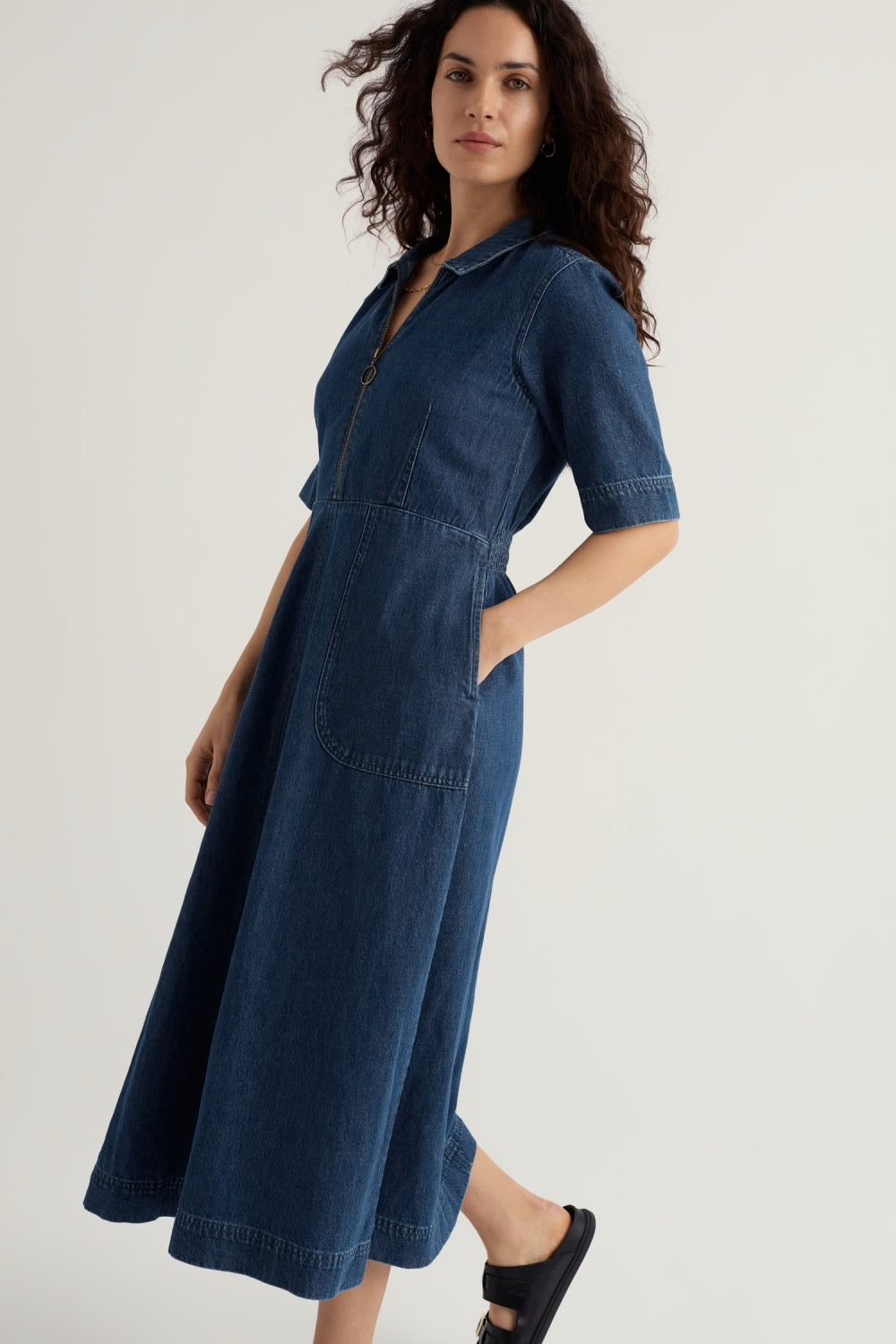 Seasalt Gwenter Denim Midi Dress