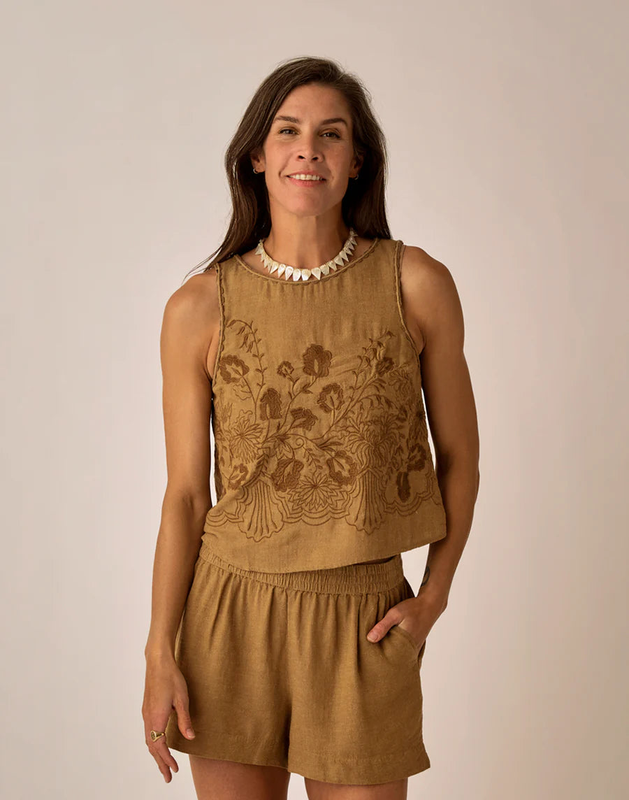 Carve Designs Lou Linen Tank