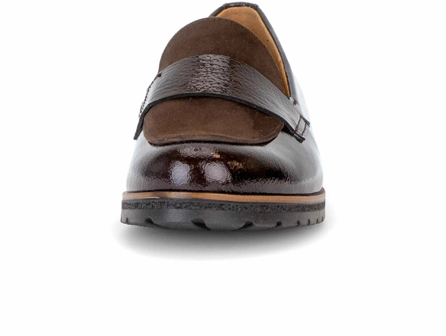 Gabor Payton Mixed Media Loafer (Mocha)