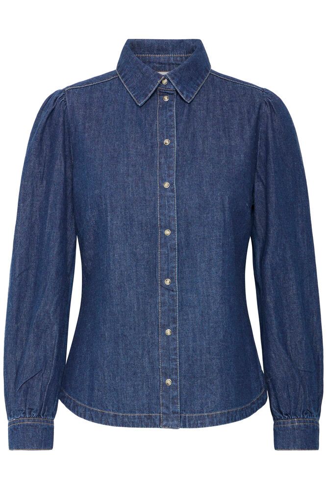 B.Young Luva Puff Denim Shirt