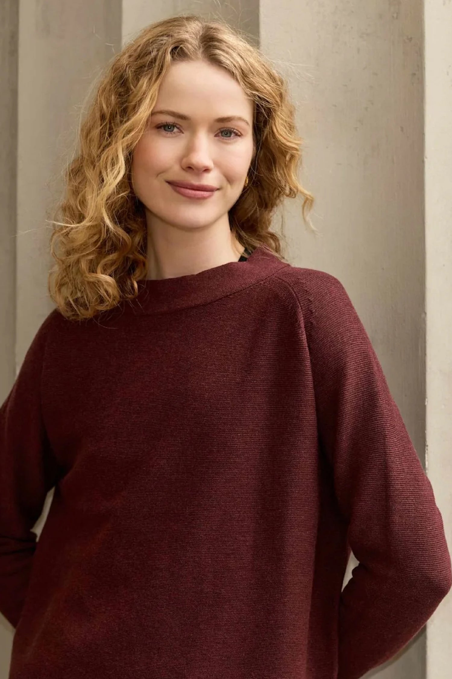 Mansted Mosque Cotton Mockneck Sweater