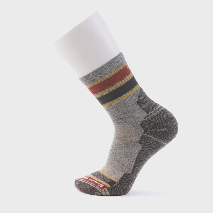 Smartwool Hike Striped Mid Mid Crew Sock