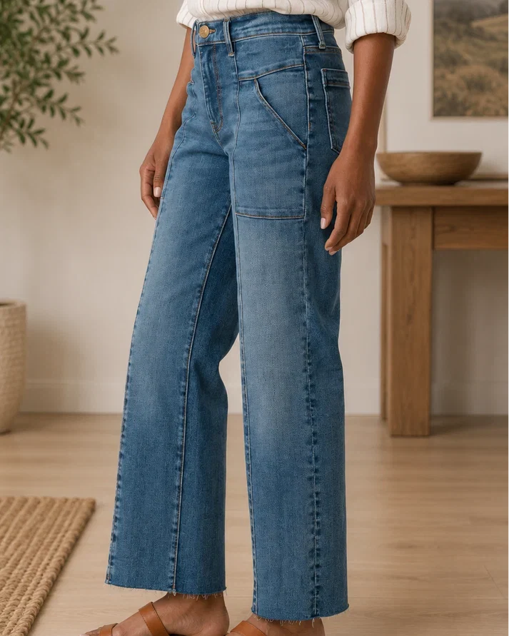 Kut From The Kloth Avery High Rise Ankle Straight Leg Jeans (Architect Wash)