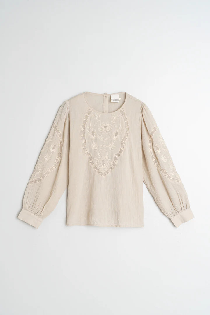 Indi & Cold Romantic Embroidered Blouse