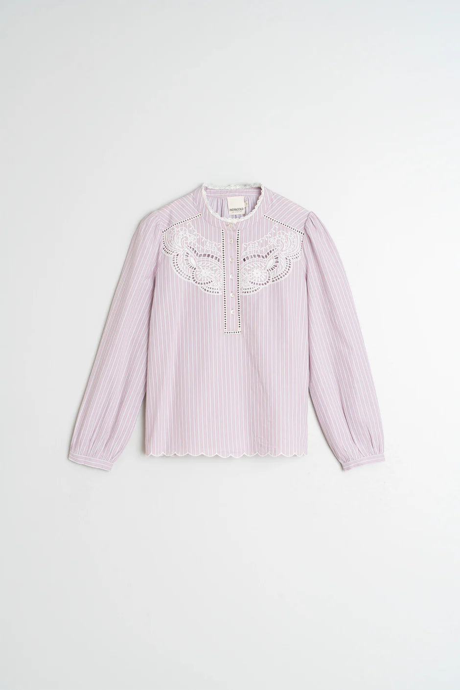 Indi & Cold Embroidered Poplin Blouse