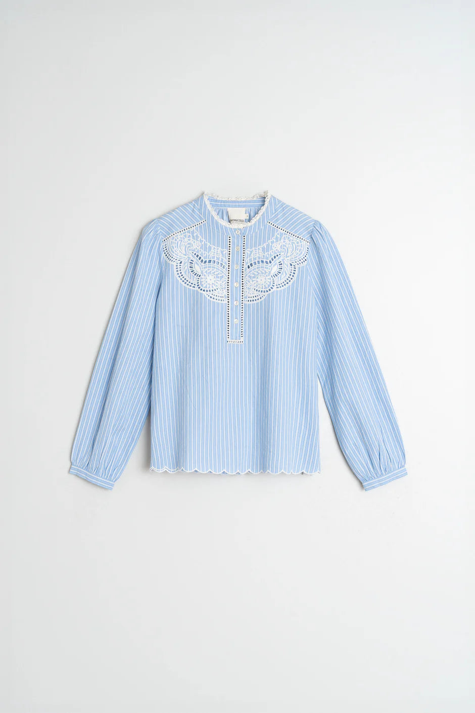 Indi & Cold Embroidered Poplin Blouse