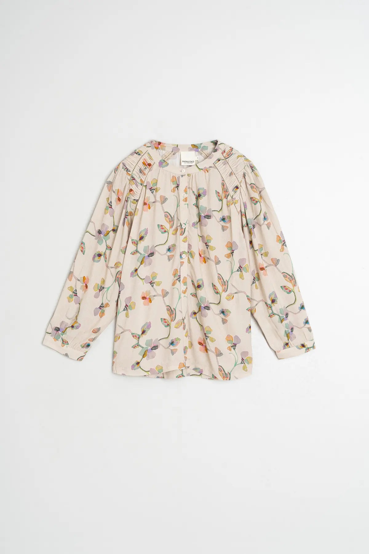 Indi & Cold Ruched Detail Blouse