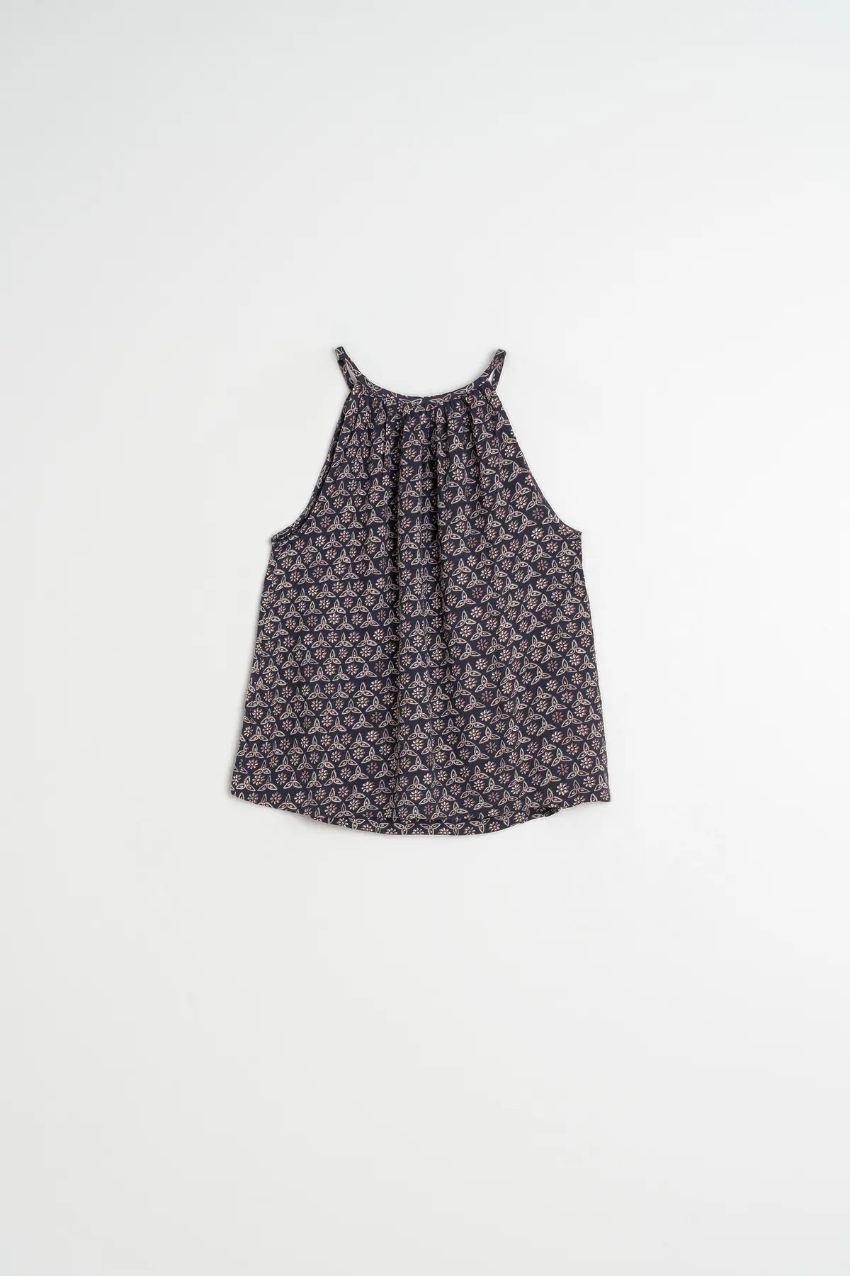 Indi & Cold Strappy Block Print Top