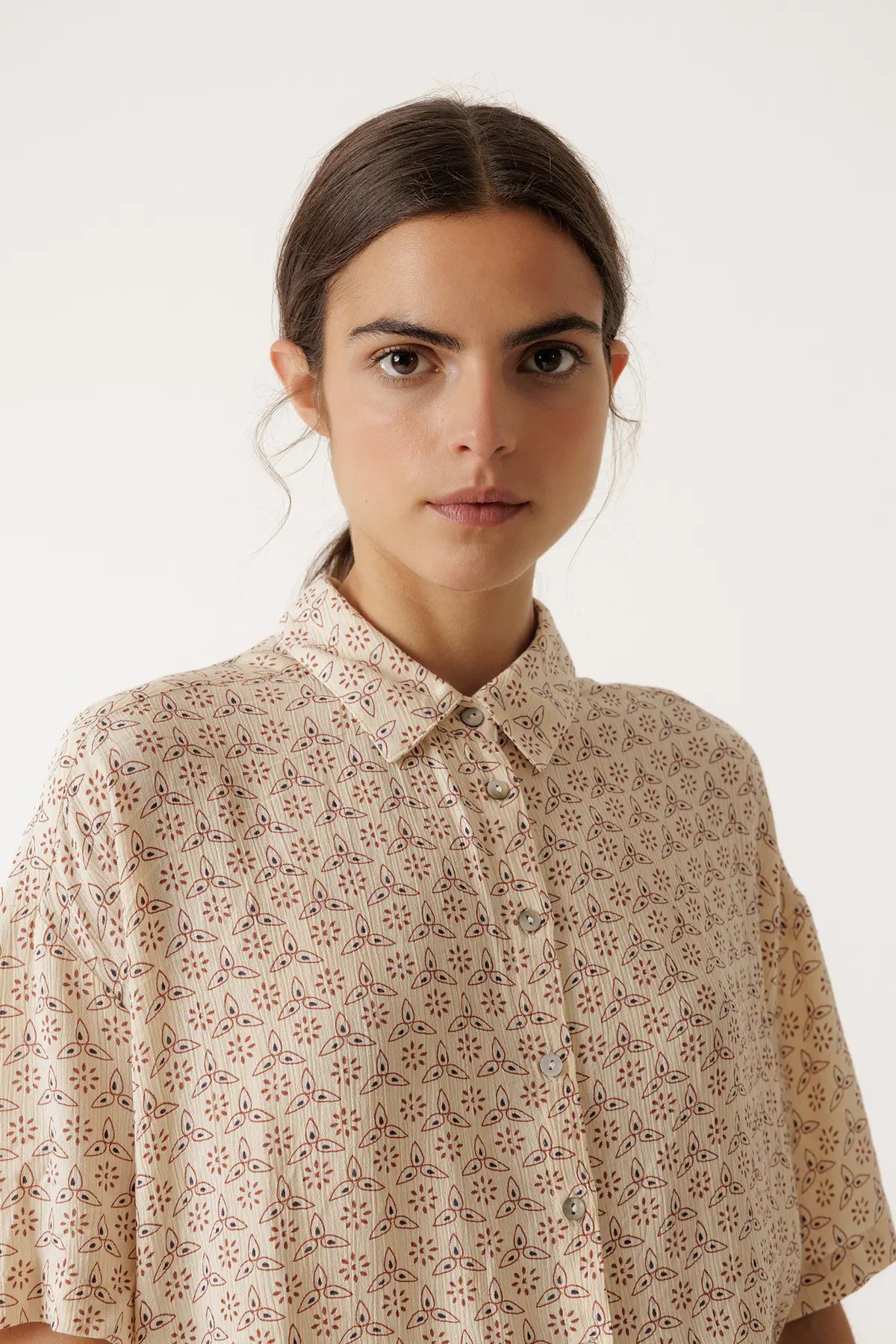 Indi & Cold Oversize Block Print Shirt