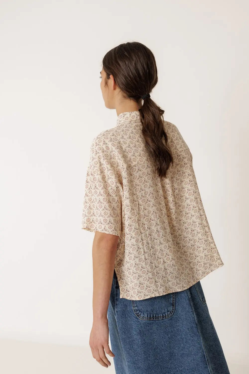Indi & Cold Oversize Block Print Shirt