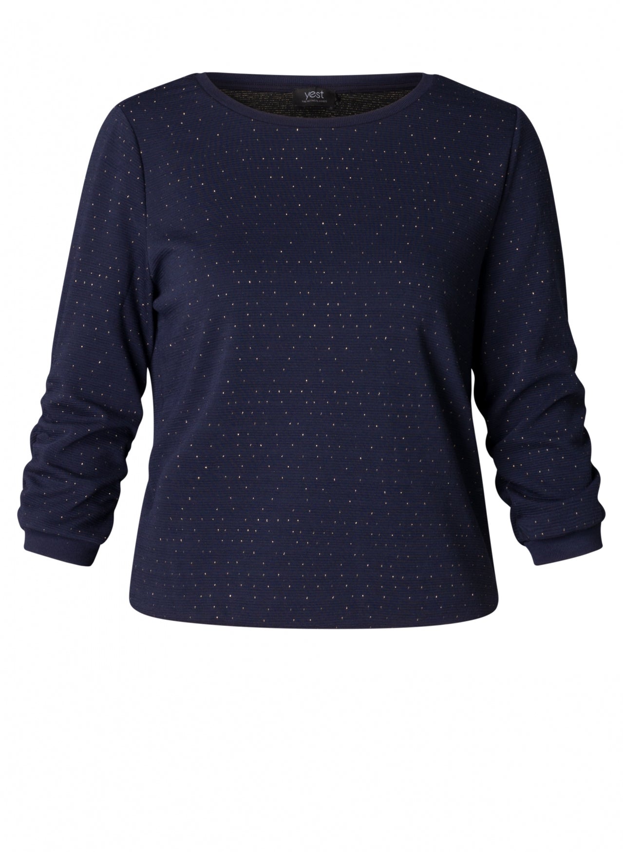 Yest Olvin Ruched 1/2 Sleeve Top