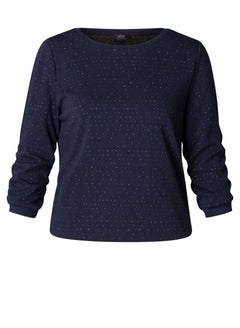 Yest Olvin Ruched 1/2 Sleeve Top
