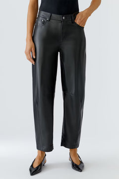 Oui Leather Look Pants