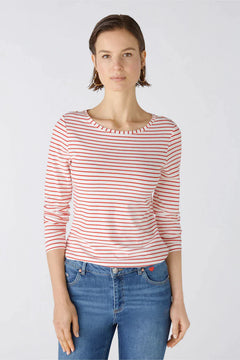 Oui Long Sleeve Striped T-Shirt