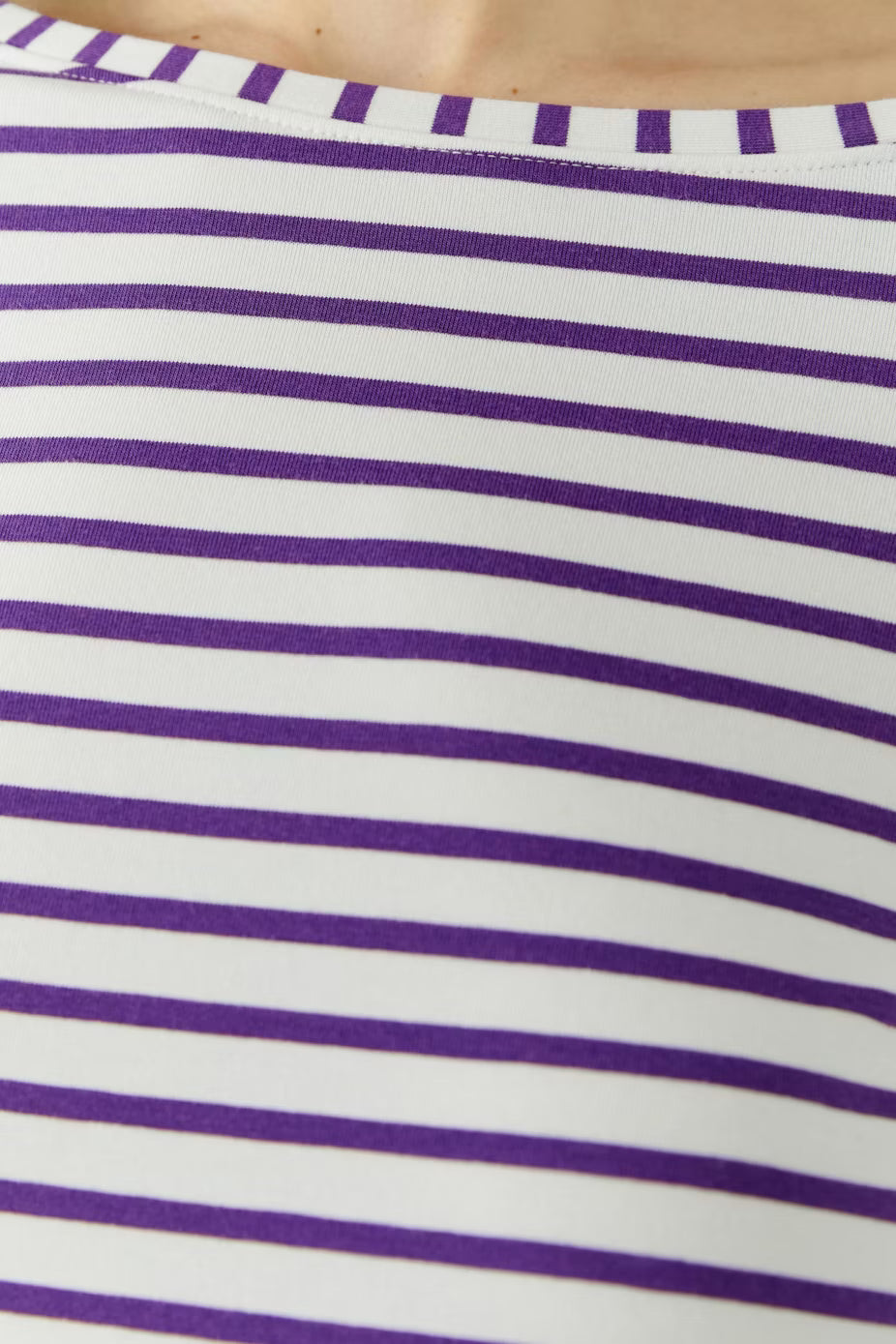Oui Sumiko Long Sleeve Striped T-Shirt