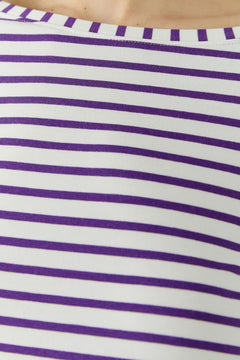 Oui Sumiko Long Sleeve Striped T-Shirt