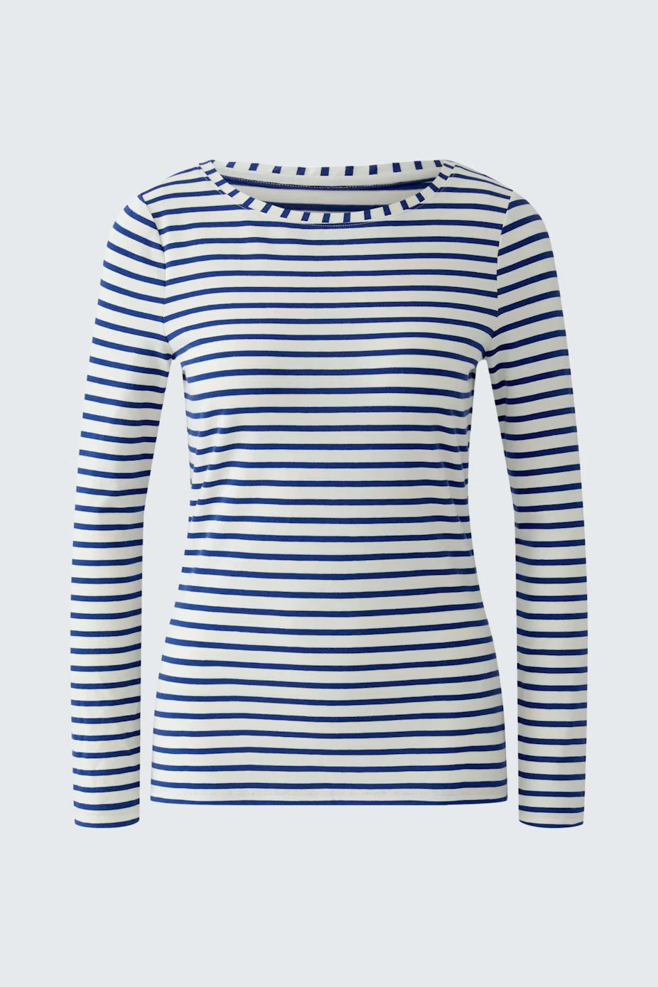 Oui Sumiko Long Sleeve Striped T-Shirt