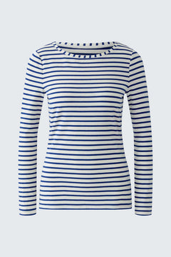 Oui Sumiko Long Sleeve Striped T-Shirt