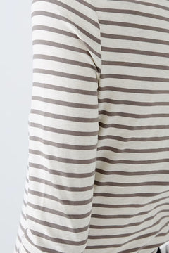 Oui Sumiko Long Sleeve Striped T-Shirt