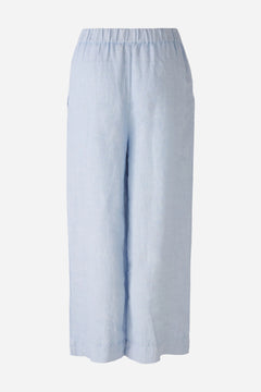 Oui Pull On Linen Crop Pant