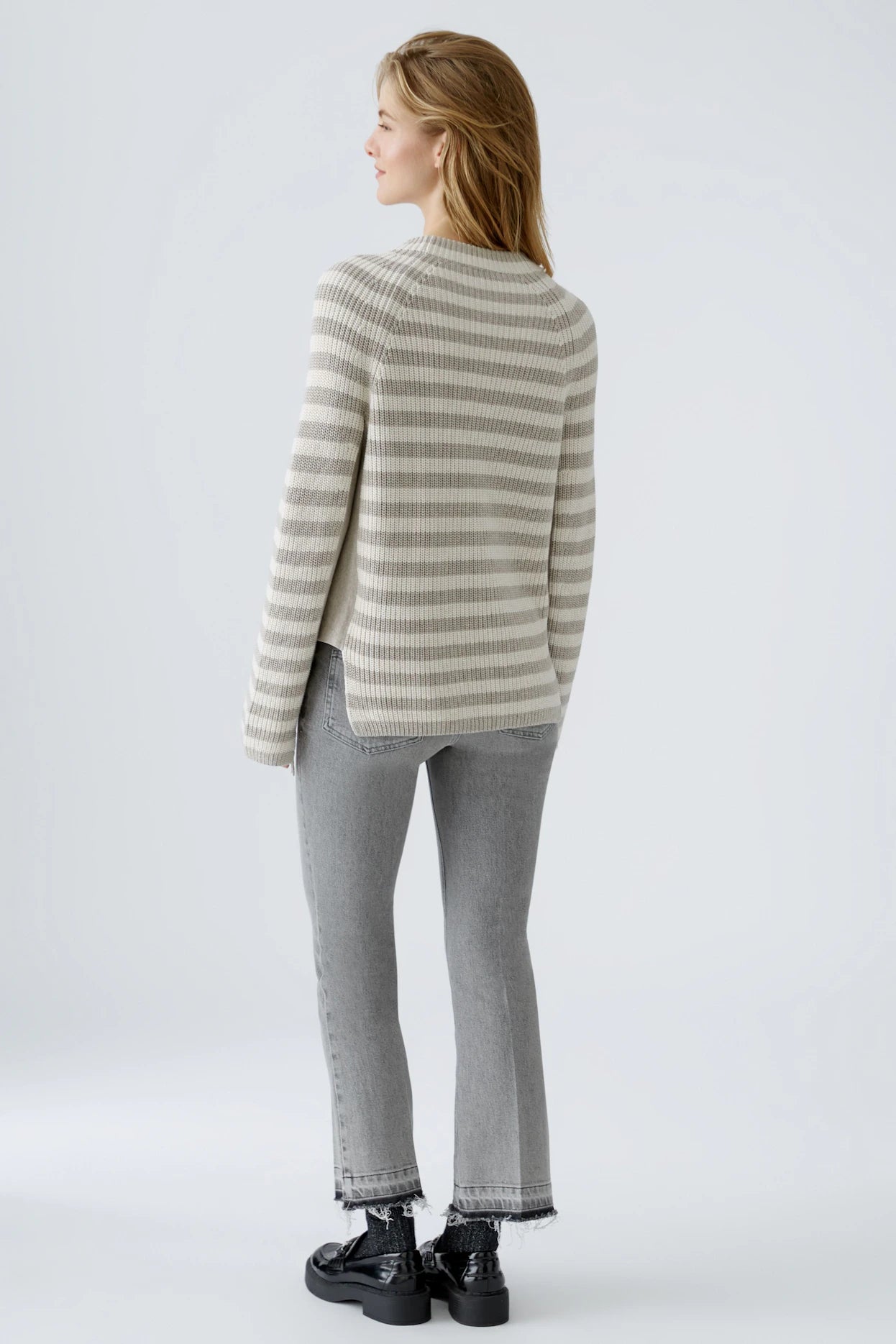 Oui Striped Cotton Ruby Sweater