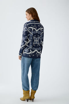 Oui Printed Western Shirt